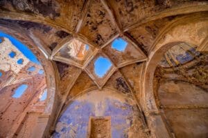 Ruinas del antiguo pueblo de Belchite, destruido durante la Guerra Civil Española en 1937.